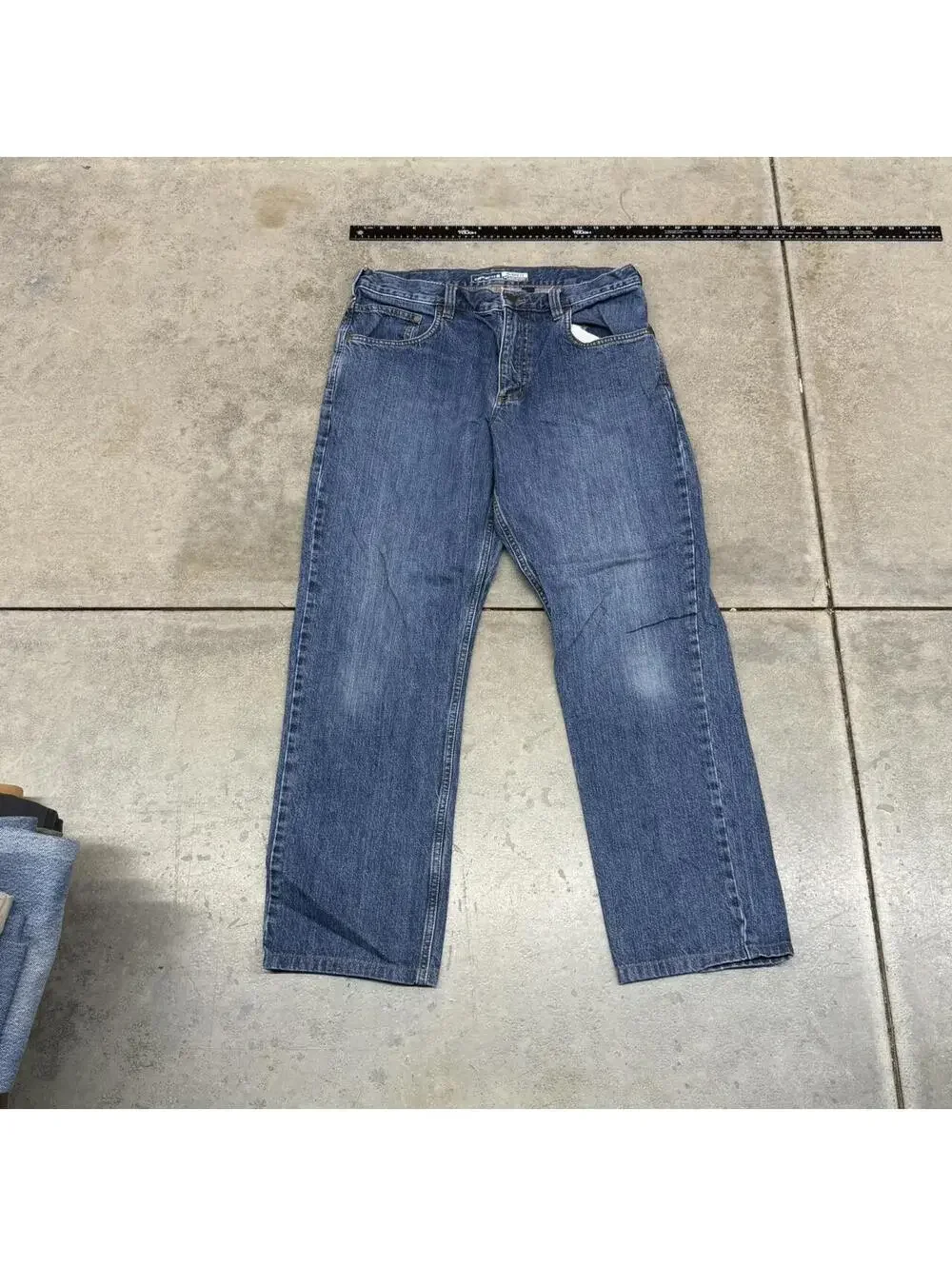 vintage carhartt blue relaxed baggy fit jeans size 34 x 34